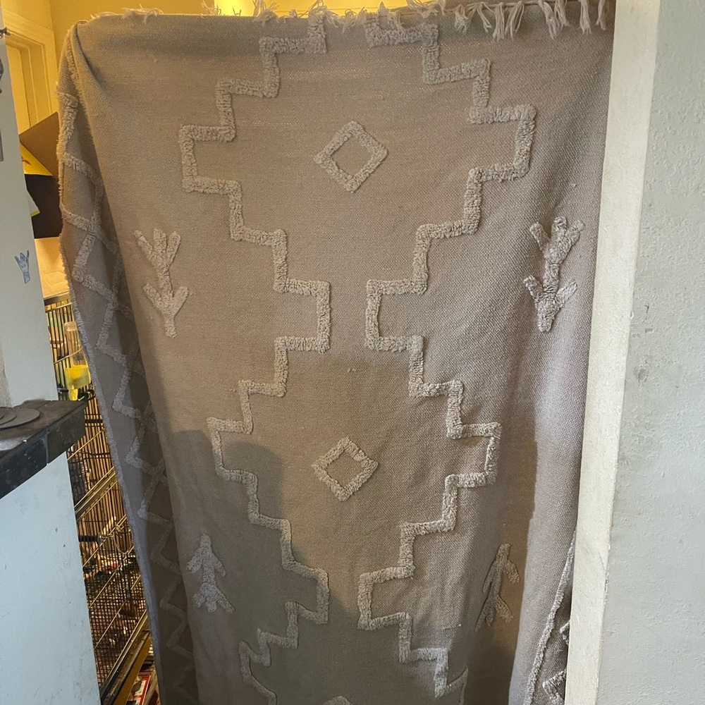 Hand made carpet from India from up home